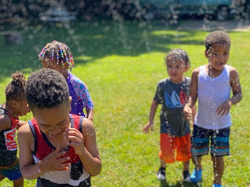 easily cool off with daily water play